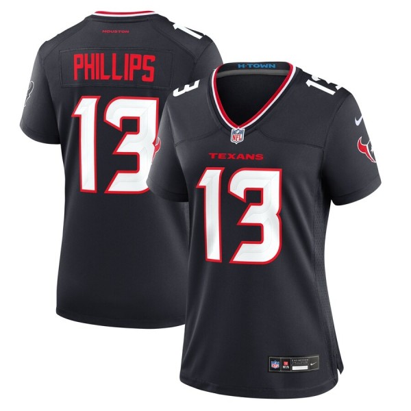 Women's Houston Texans DelShawn Phillips Navy Team Game Jersey