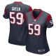Women's Houston Texans Kenyon Green Navy Game Player Jersey