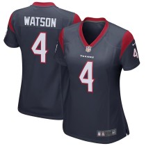 Women's Houston Texans Deshaun Watson Navy Game Player Jersey