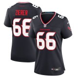 Women's Houston Texans Kilian Zierer Navy Team Game Jersey
