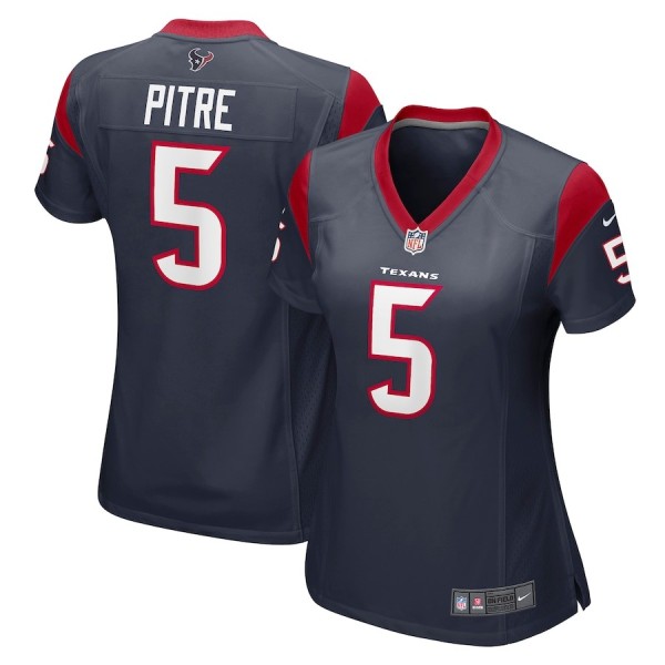 Women's Houston Texans Jalen Pitre Navy Game Player Jersey