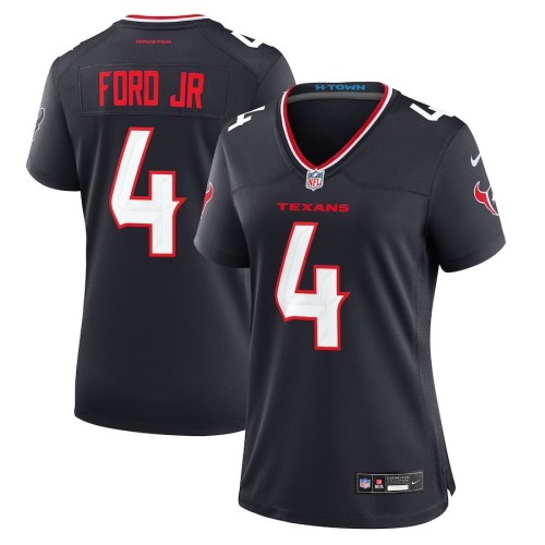 Women's Houston Texans Mike Ford Navy Team Game Jersey