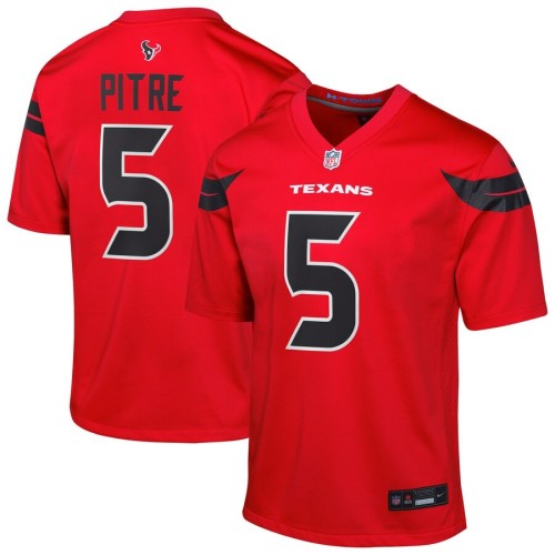 Youth Houston Texans Jalen Pitre Red Alternate Game Jersey