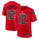 Men's Houston Texans Nico Collins Red Alternate Game Jersey