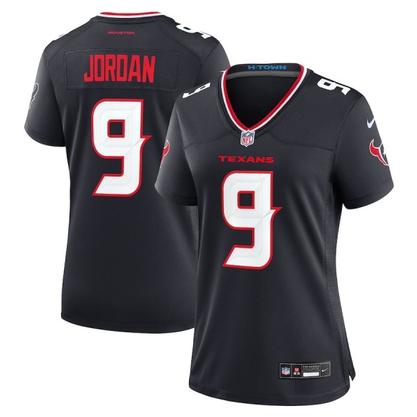 Women's Houston Texans Brevin Jordan Navy Team Game Jersey