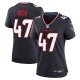 Women's Houston Texans Andrew Beck Navy Team Game Jersey