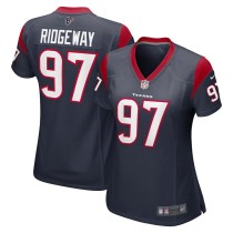 Women's Houston Texans Hassan Ridgeway Navy Game Player Jersey