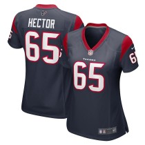 Women's Houston Texans Bruce Hector Navy Game Jersey