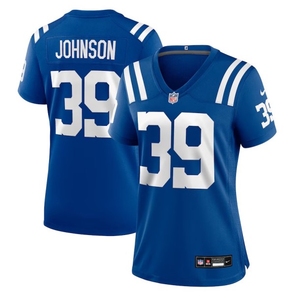 Women's Indianapolis Colts Alex Johnson Royal Team Game Jersey