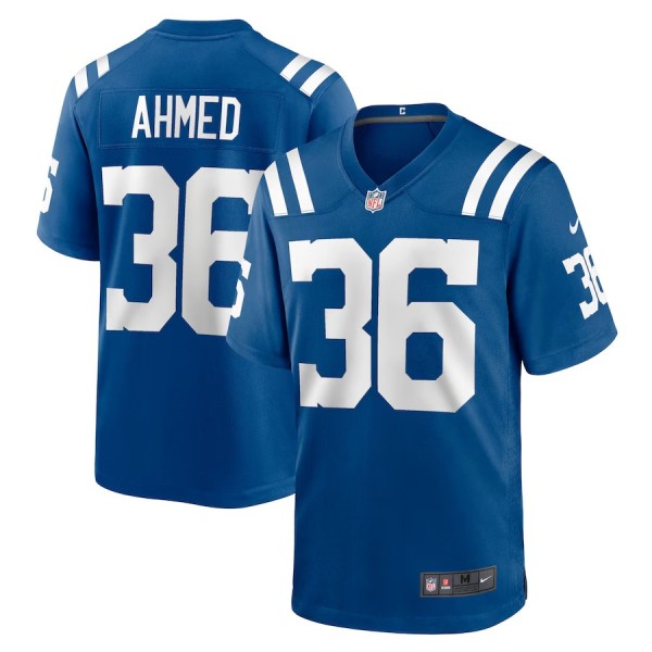 Men's Indianapolis Colts Salvon Ahmed Royal Team Game Jersey