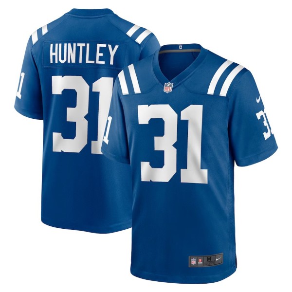Men's Indianapolis Colts Jason Huntley Royal Team Game Jersey