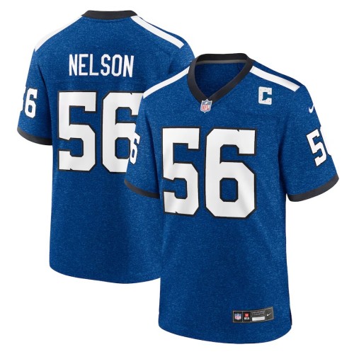 Men's Indianapolis Colts Quenton Nelson Royal Indiana Nights Alternate Game Jersey