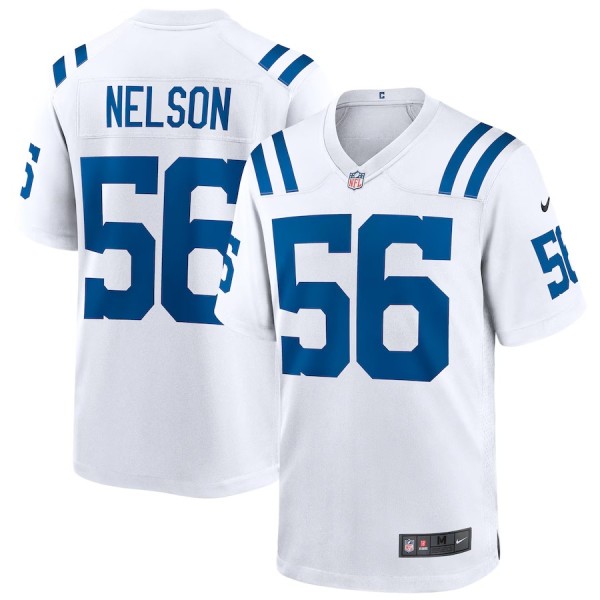 Men's Indianapolis Colts Quenton Nelson White Game Player Jersey