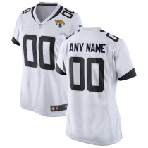 Women's White Jacksonville Jaguars Custom Game Jersey