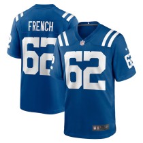 Men's Indianapolis Colts Wesley French Royal Game Player Jersey