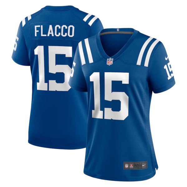 Women's Indianapolis Colts Joe Flacco Royal Game Jersey