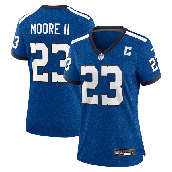 Women's Indianapolis Colts Kenny Moore II Royal Indiana Nights Alternate Game Jersey