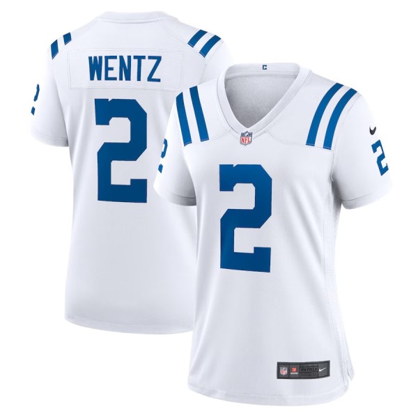 Women's Indianapolis Colts Carson Wentz White Game Jersey