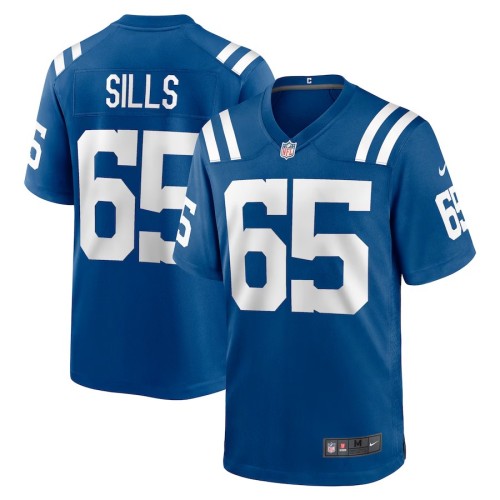 Men's Indianapolis Colts Josh Sills Royal Team Game Jersey