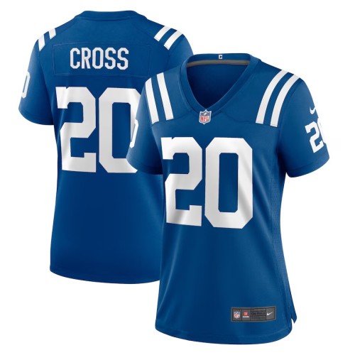 Women's Indianapolis Colts Nick Cross Royal Player Game Jersey