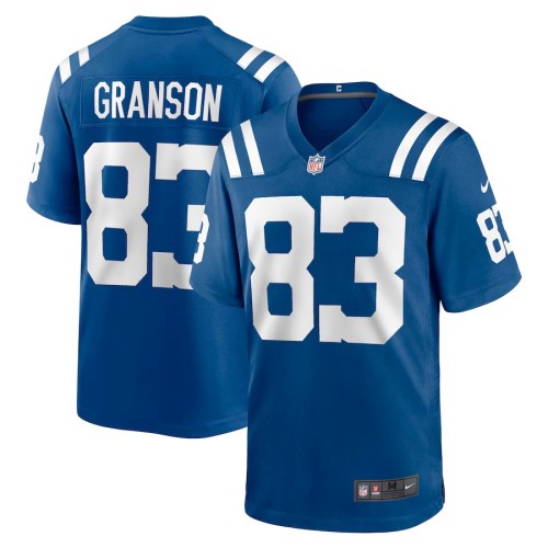 Men's Indianapolis Colts Kylen Granson Royal Game Jersey