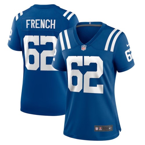 Women's Indianapolis Colts Wesley French Royal Game Player Jersey