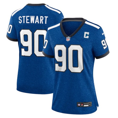 Women's Indianapolis Colts Grover Stewart Royal Indiana Nights Alternate Game Jersey