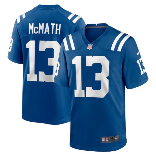 Men's Indianapolis Colts Racey McMath Royal Team Game Jersey