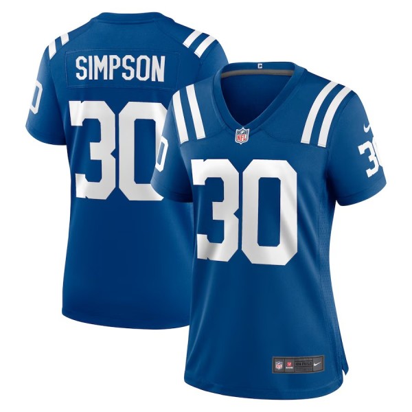 Women's Indianapolis Colts Jaylin Simpson Royal Game Jersey