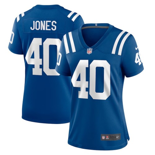 Women's Indianapolis Colts Jaylon Jones Royal Team Game Jersey