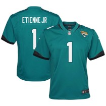 Youth Jacksonville Jaguars Travis Etienne Teal Game Jersey