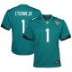 Youth Jacksonville Jaguars Travis Etienne Teal Game Jersey