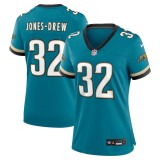 Women's Jacksonville Jaguars Maurice Jones-Drew Teal Prowler Throwback Retired Player Game Jersey