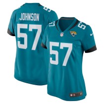 Women's Jacksonville Jaguars Caleb Johnson Teal Game Player Jersey