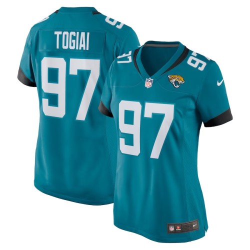 Women's Jacksonville Jaguars Tommy Togiai Teal Team Game Jersey