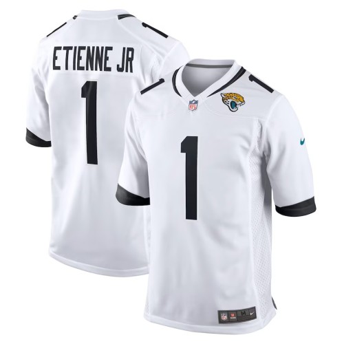 Men's Jacksonville Jaguars Travis Etienne Jr. White Game Player Jersey