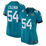 Women's Jacksonville Jaguars DJ Coleman Teal Game Jersey