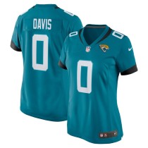 Women's Jacksonville Jaguars Gabe Davis Teal Team Game Player Jersey