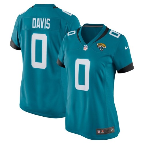 Women's Jacksonville Jaguars Gabe Davis Teal Team Game Player Jersey