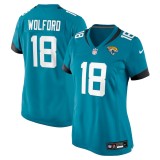 Women's Jacksonville Jaguars John Wolford Teal Team Game Jersey