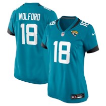 Women's Jacksonville Jaguars John Wolford Teal Team Game Jersey