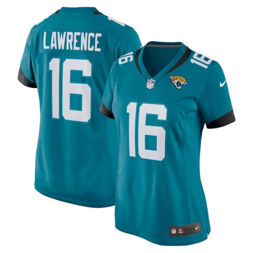 Women's Jacksonville Jaguars Trevor Lawrence Teal Game Jersey