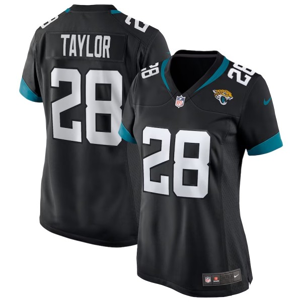 Women's Jacksonville Jaguars Fred Taylor Black Game Retired Player Jersey