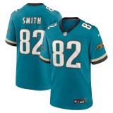 Men's Jacksonville Jaguars Jimmy Smith Teal Prowler Throwback Retired Player Game Jersey
