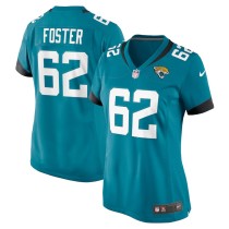 Women's Jacksonville Jaguars Javon Foster Teal Game Jersey