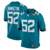 Men's Jacksonville Jaguars DaVon Hamilton Teal Game Jersey