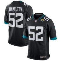 Men's Jacksonville Jaguars DaVon Hamilton Black Game Jersey