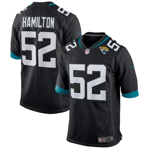 Men's Jacksonville Jaguars DaVon Hamilton Black Game Jersey