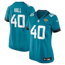 Women's Jacksonville Jaguars Tyler Hall Teal Team Game Jersey