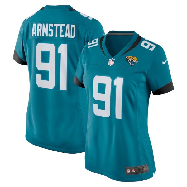 Women's Jacksonville Jaguars Arik Armstead Teal Team Game Jersey
